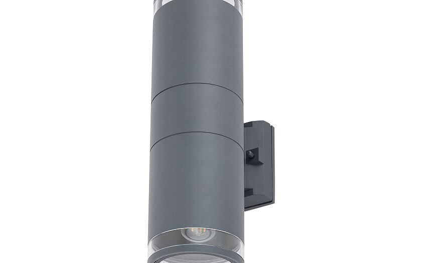 Rockano E27 buitenwandlamp spot IP44 grafiet