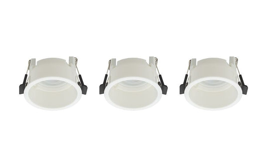 CUP 3-pack inbouwspots GU10 wit of zwart set van 3