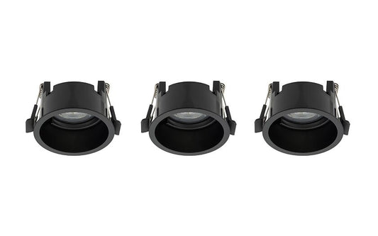 CUP 3-pack inbouwspots GU10 wit of zwart set van 3