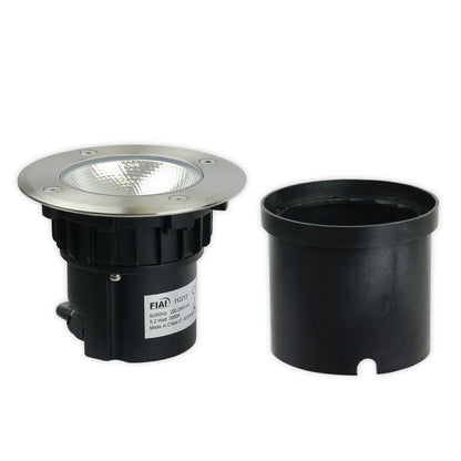 Grondspot RVS rond Ø125 9,2W 700lm 90° 3000K IP67