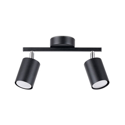 LEMMI 2 plafondlamp 2 richtbare spots GU10 zwart