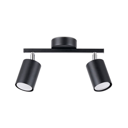 LEMMI 2 plafondlamp 2 richtbare spots GU10 zwart