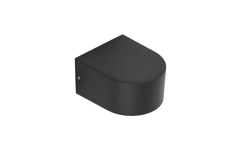 Nelano LED buitenwandlamp compact IP54 zwart