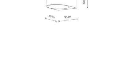 Nelano LED buitenwandlamp compact IP54 zwart