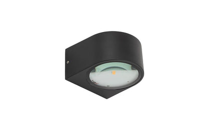 Nelano LED buitenwandlamp compact IP54 zwart