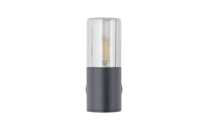 Idano E27 buitenwandlamp rookglas IP44