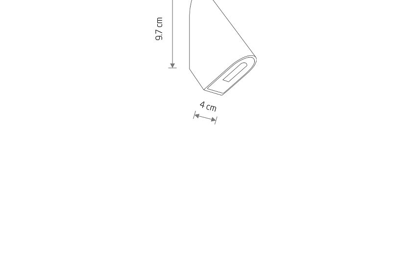 Clinaro LED buitenwandlamp accent IP54 zwart