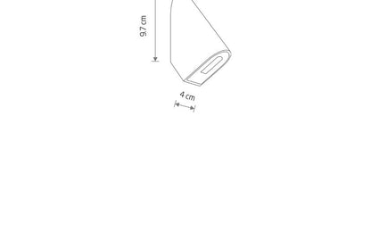 Clinaro LED buitenwandlamp accent IP54 zwart