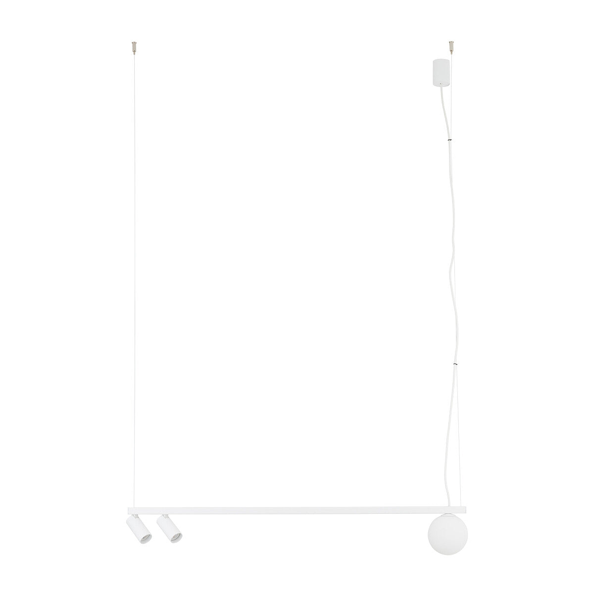 FOURTY III lineaire design hanglamp 3 lichtpunten