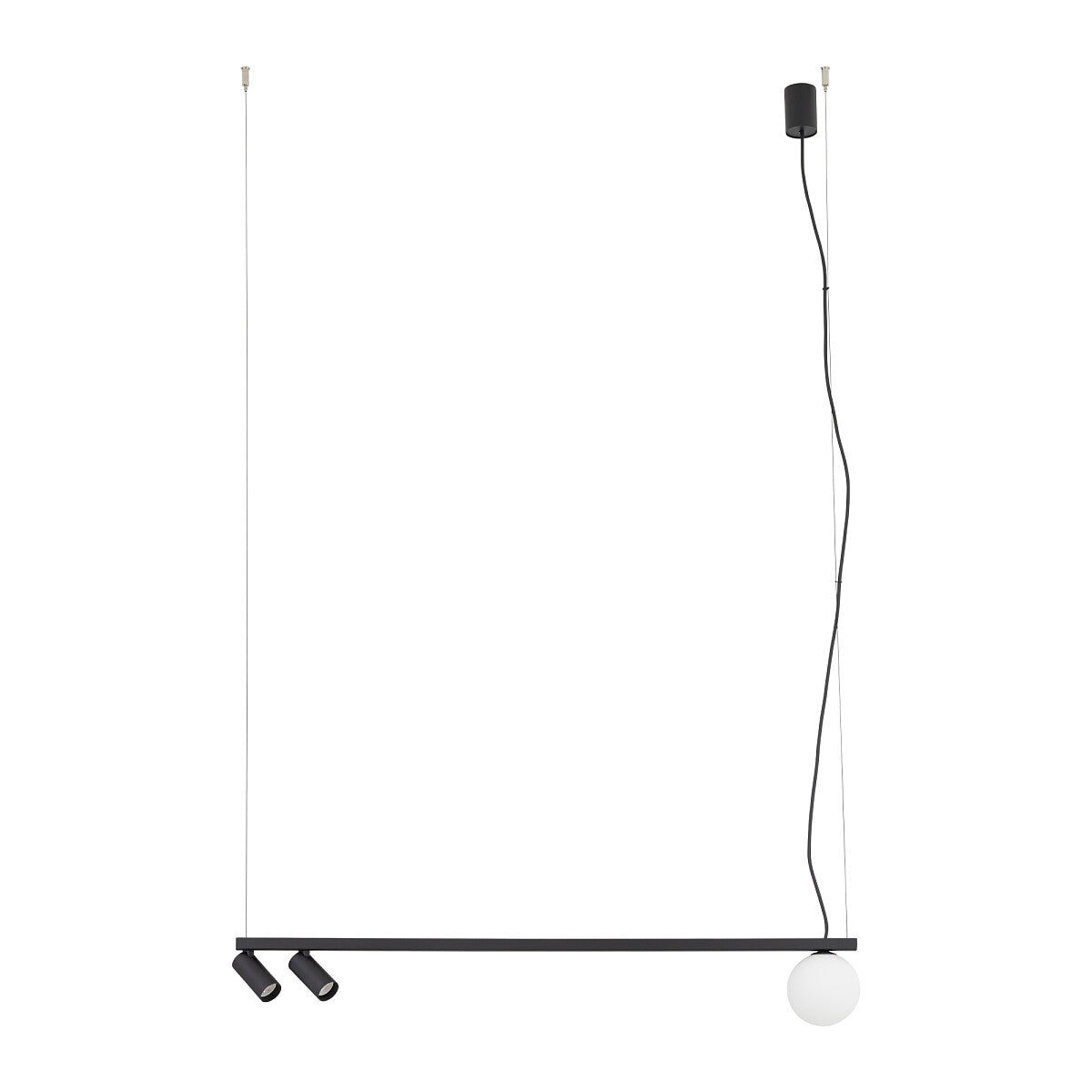 FOURTY III lineaire design hanglamp 3 lichtpunten