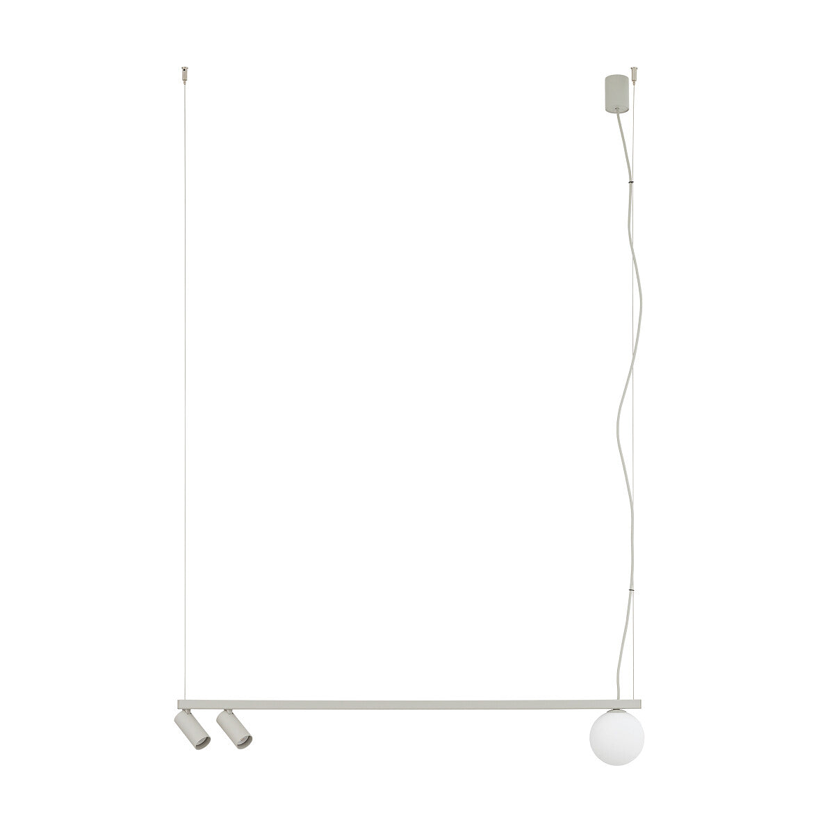 FOURTY III lineaire design hanglamp 3 lichtpunten