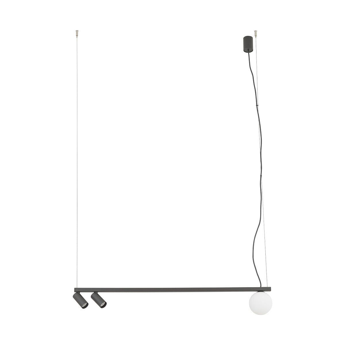FOURTY III lineaire design hanglamp 3 lichtpunten