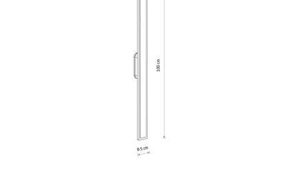 Islano LED buitenwandlamp lichtbalk 100 cm IP54