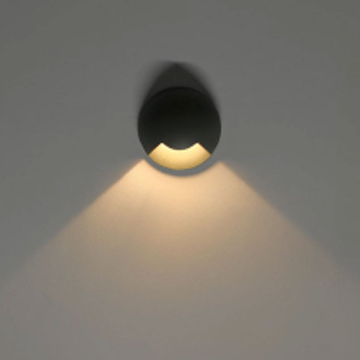 Grondspot zwart Ø60 1-zijdig 3W 60° 3000K IP67