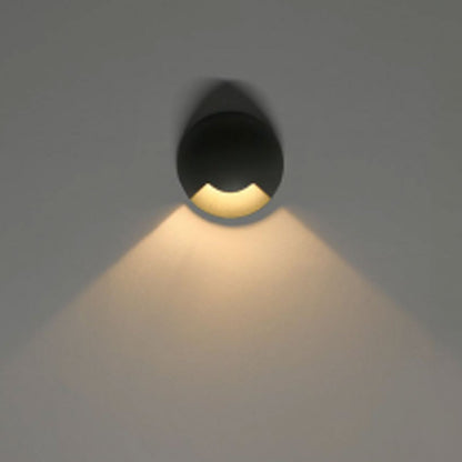 Grondspot zwart Ø60 1-zijdig 3W 60° 3000K IP67