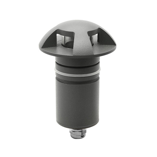 Grondspot zwart Ø60 4-zijdig 3W 60° 3000K IP67