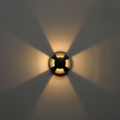 Grondspot zwart Ø60 4-zijdig 3W 60° 3000K IP67