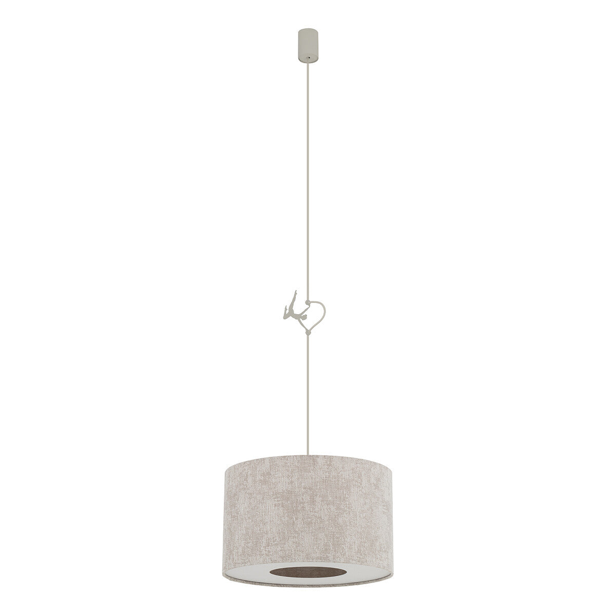 CEDRO hanglamp stoffen kap detailfoto