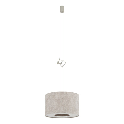CEDRO hanglamp stoffen kap detailfoto