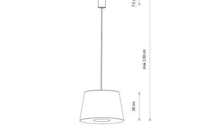TUTOIA hanglamp maattekening