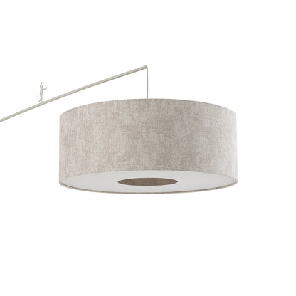 POISE | Bogenlampe | E27 | 230 cm | silbergrau beige