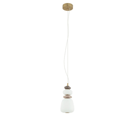 CERAMIC LED keramische hanglamp glas 3000K
