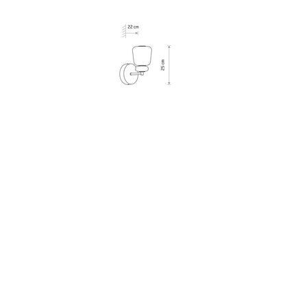 CERAMIC LED keramische wandlamp afmetingen