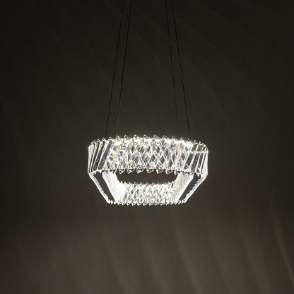 LUXORA OVAL kristallen kroonluchter interieur