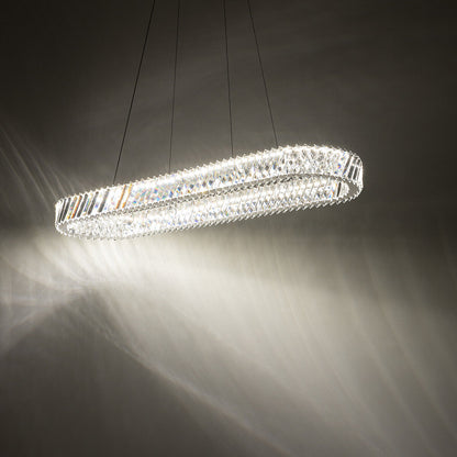 LUXORA OVAL kristallen kroonluchter sfeerbeeld