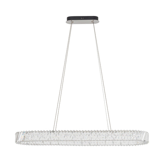 LUXORA OVAL kristallen kroonluchter LED