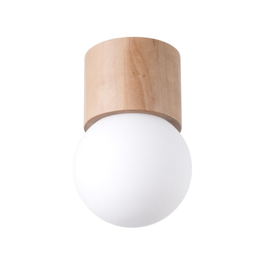 BOOMO 8 plafondlamp G9 natuurlijk hout