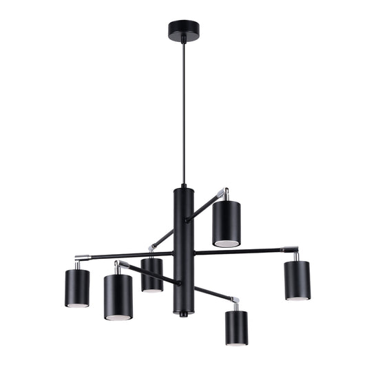 LEMMI 6 kroonluchter 6x GU10 wit of zwart