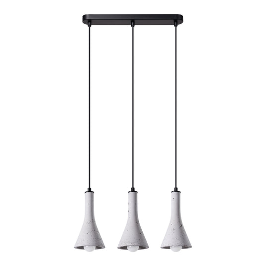 REA 3L lineaire hanglamp 3x E14 beton
