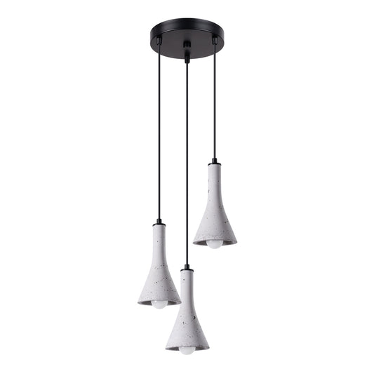 REA 3P ronde hanglamp 3x E14 beton