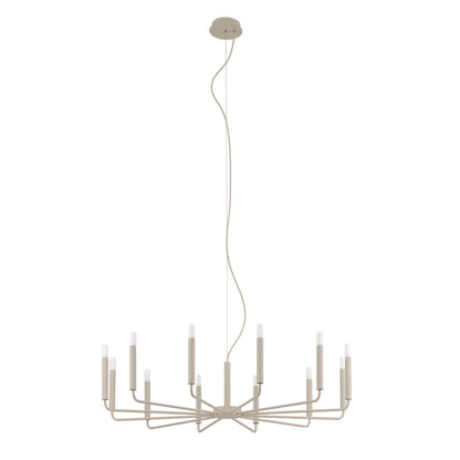 ORTO XII B kroonluchter beige 12-lichts