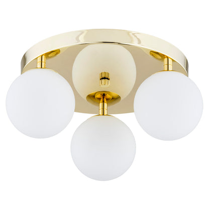 Flavio plafondlamp 3-lichts rond