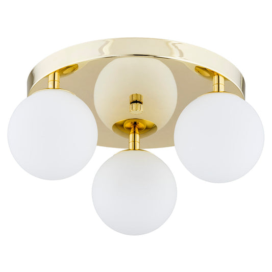 Flavio plafondlamp 3-lichts rond