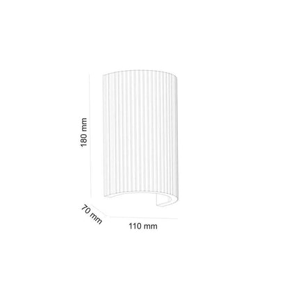 Wandlamp NANTES (gips)