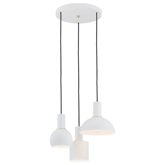 Sines plafondlamp Wit-messing