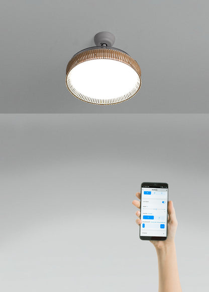 Clarotan rotan plafondventilator met intrekbare bladen