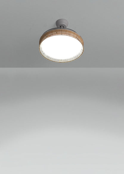 Clarotan rotan plafondventilator met intrekbare bladen DC 40W Ø108 cm