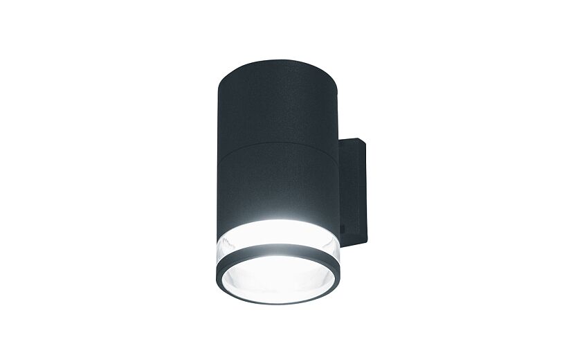 Rockaro E27 buitenwandlamp spot IP44 grafiet