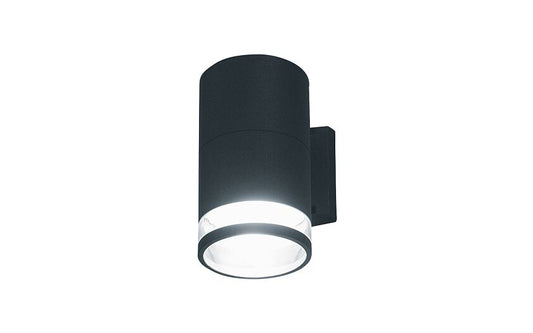 Rockaro E27 buitenwandlamp spot IP44 grafiet