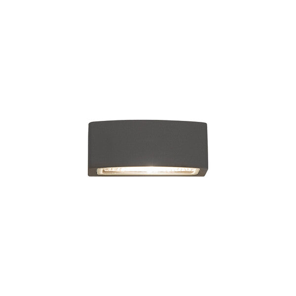 Brickano buitenwandlamp up-down grafiet sfeerbeeld gevel