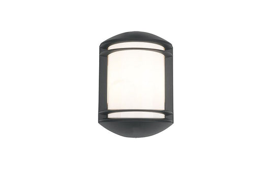 Quarano E27 wandlamp IP21 grafiet-wit