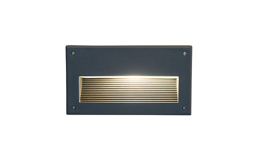 Basano E14 inbouw buitenwandlamp IP44 grafiet