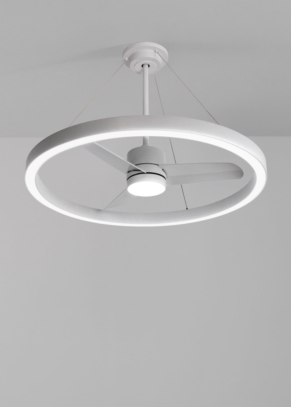Halovaro plafondventilator met LED-lichtring DC 36W Ø108 cm