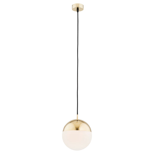 Livia hanglamp Messing groot 1-lichts