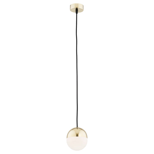 Livia hanglamp Messing klein 1-lichts