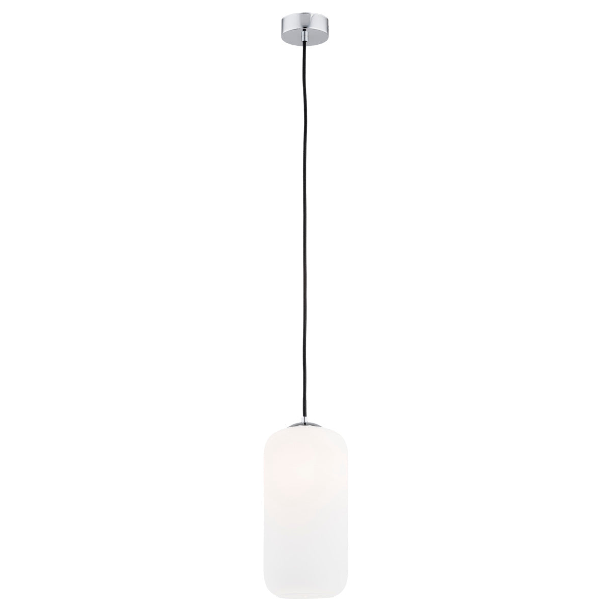 Kalimera hanglamp Opaalglas-chroom